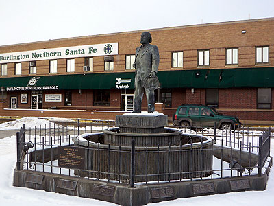 James J. Hill statue in Havre