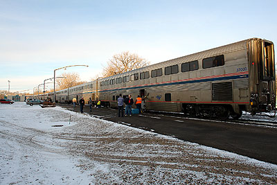 Empire Builder in Minot Wednesday morning