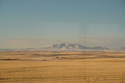 Mountain in distance