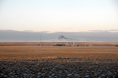 Mountain in distance