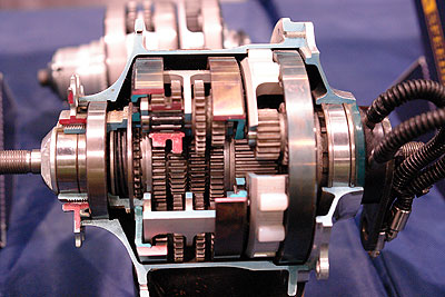 The guts of the Rohloff 14 speed hub