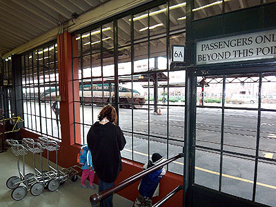 Waiting area in Portland Amtrak station