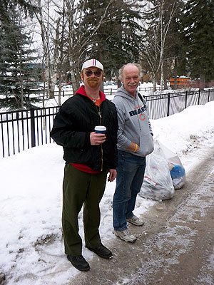 Owen and Alan in Whitefish