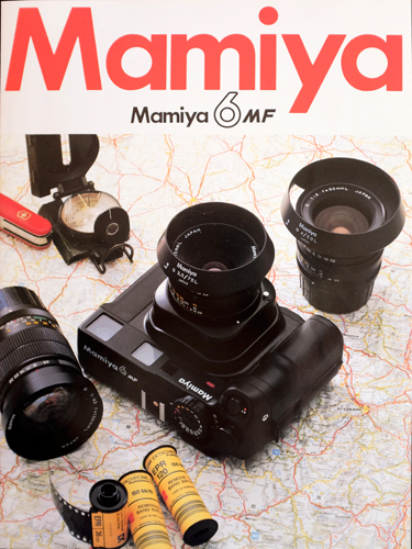 Mamiya 6 MF brochure cover inspiring deep yearning to travel and take slides